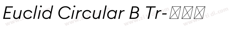 Euclid Circular B Tr字体转换
